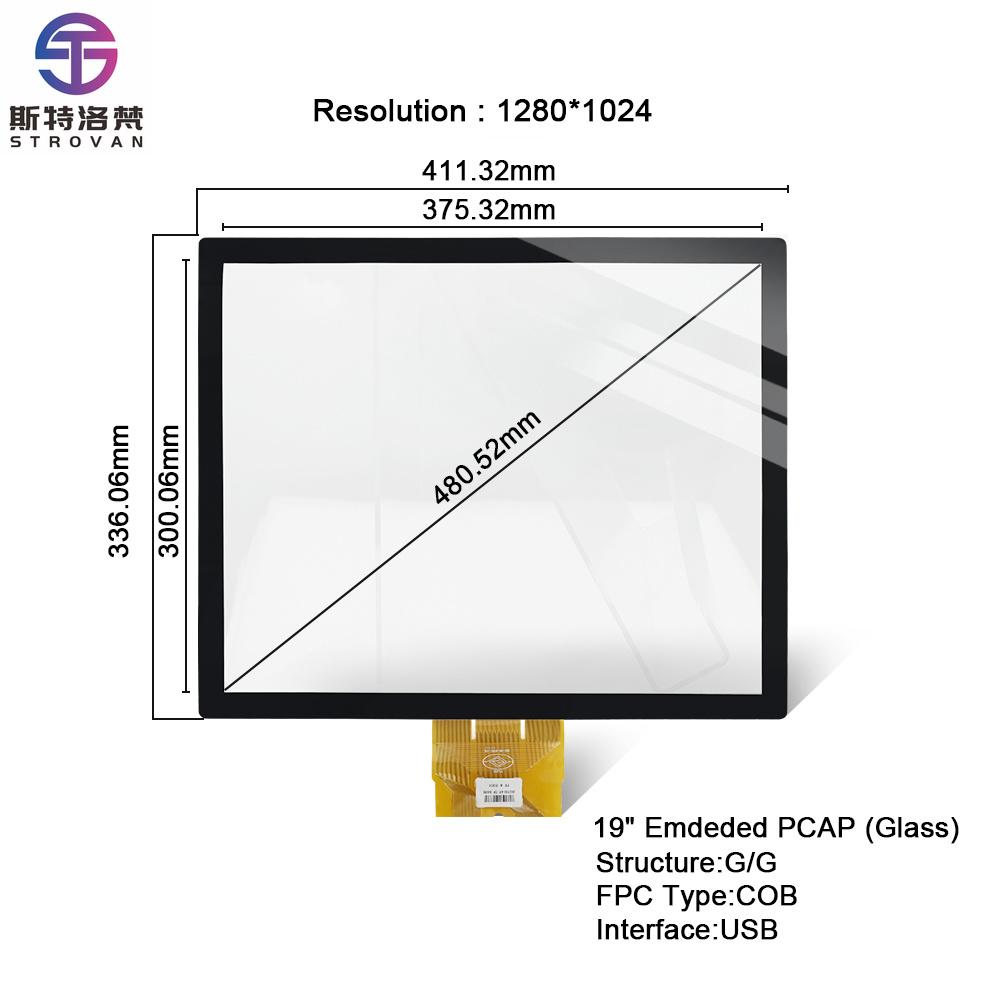Touchscreen Glove Capacitive - Layar PCAP 19 Inci Panel Sensor