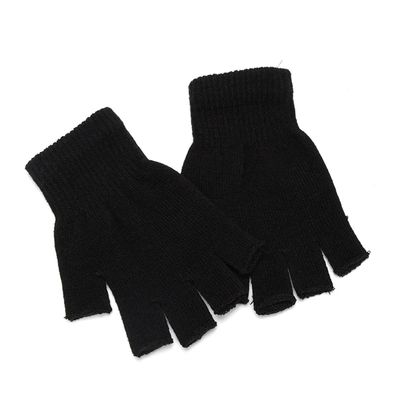 Fingerless Glove Knit - Sarung Tangan Tanpa Jari Hitam Unisex