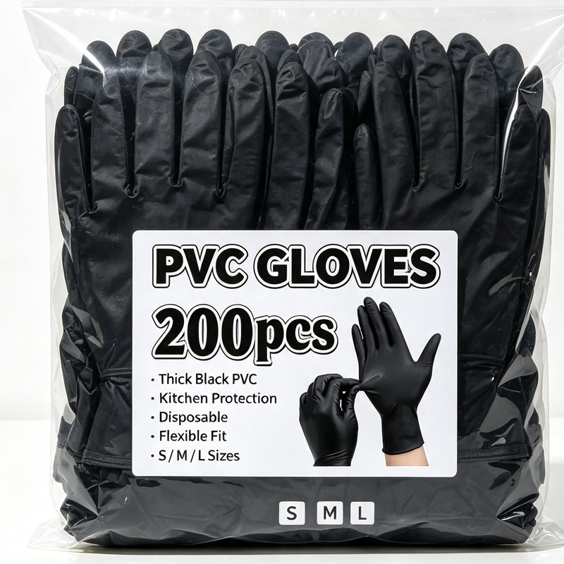 Latex Disposable Glove - Sarung Tangan Hitam Sekali Pakai Unisex