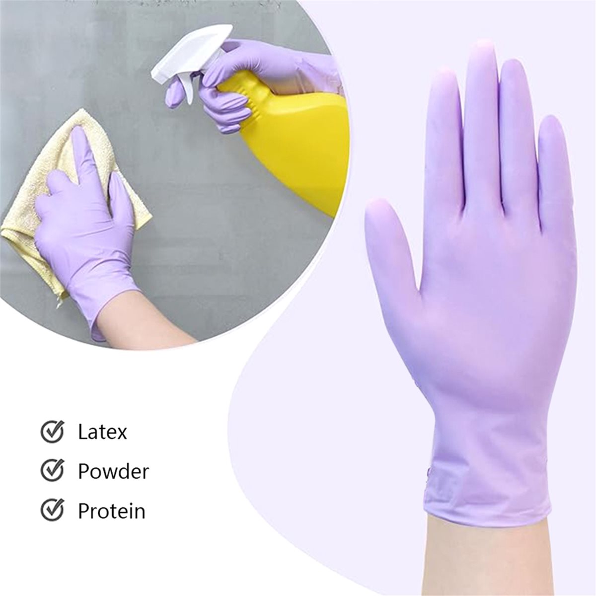 Exam Glove Nitrile - Sarung Tangan Nitril Berkualitas Tinggi 100pcs