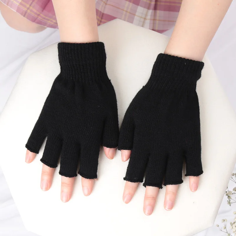 Sarung Tangan Tanpa Jari Hitam - Fingerless Glove Knit ulasan dan harga