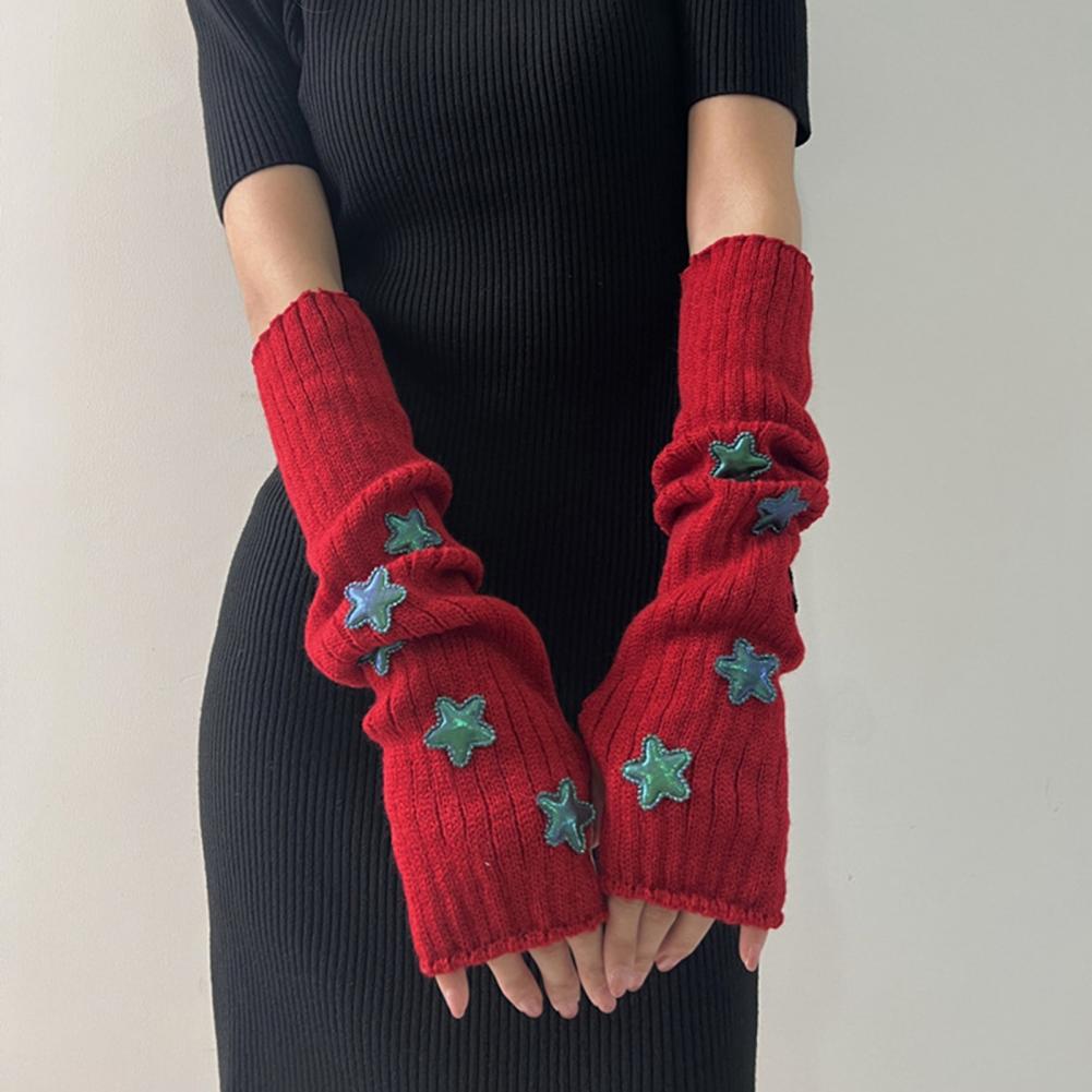 Sarung Tangan Wanita Musim Gug - Fingerless Glove Knit ulasan dan harga