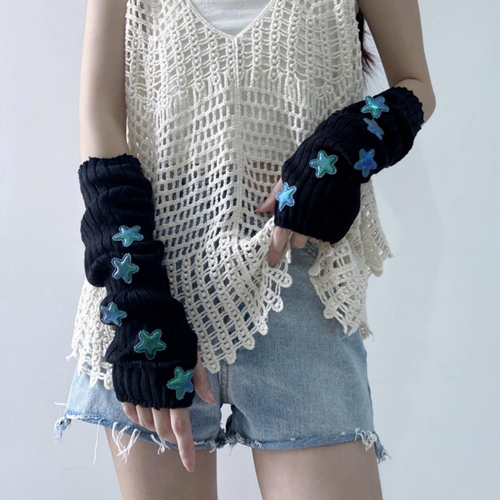 Sarung Tangan Wanita Musim Gug - Fingerless Glove Knit ulasan dan harga