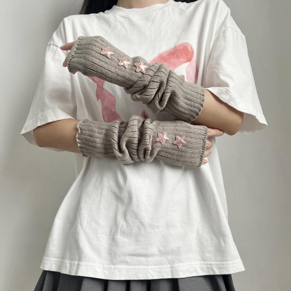 Sarung Tangan Wanita Musim Gug - Fingerless Glove Knit ulasan dan harga