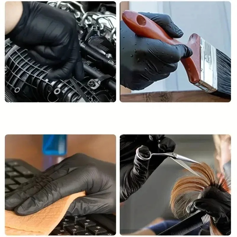 Sarung Tangan Hitam Sekali Pak - Latex Disposable Glove ulasan dan harga