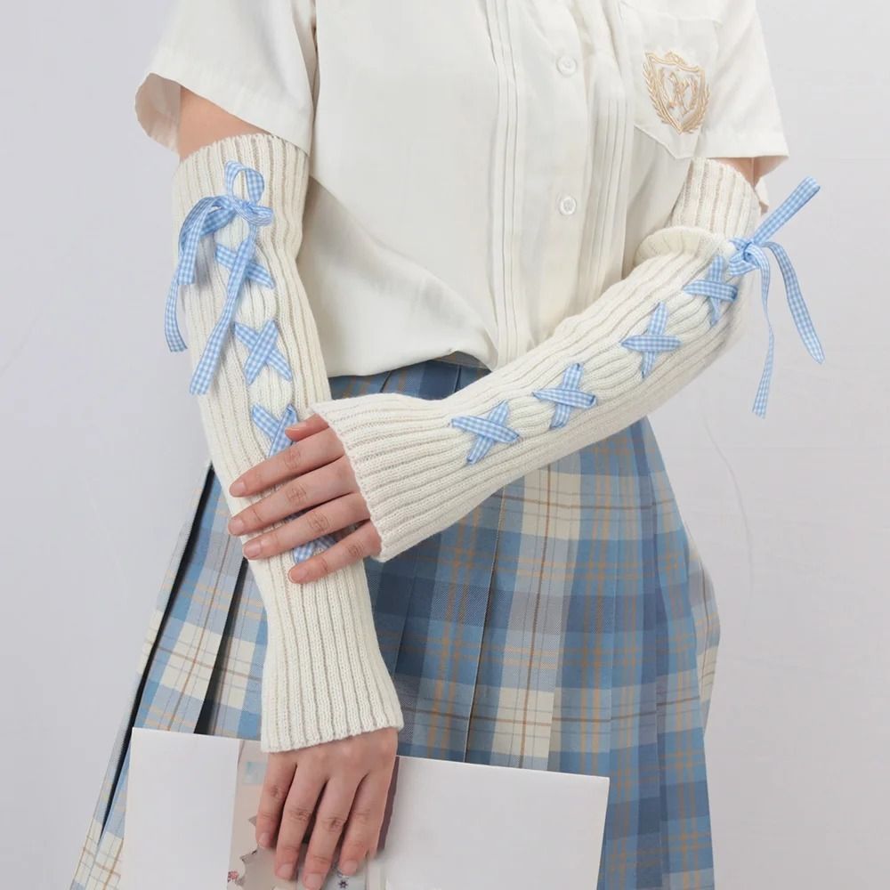 2024 Sarung Tangan Rajut Wanit - Fingerless Glove Knit ulasan dan harga